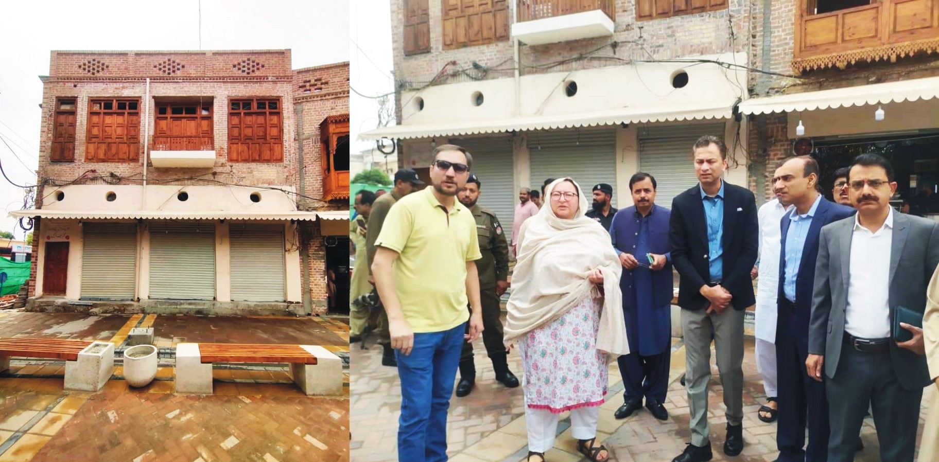 کمشنربہاولپورمسرت جبیں نےفریدگیٹ سےمسجدالصادق تک تاریخی عمارات کی تزئین و آرائش کےکاموں کا جائزہ لیا