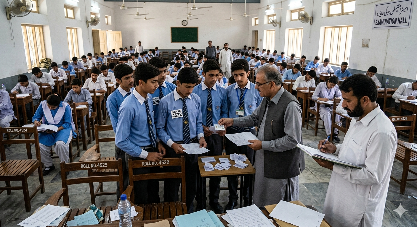 میٹرک امتحان میں 6امیدوار نقل کرتے ہوئے پکڑے گئے
