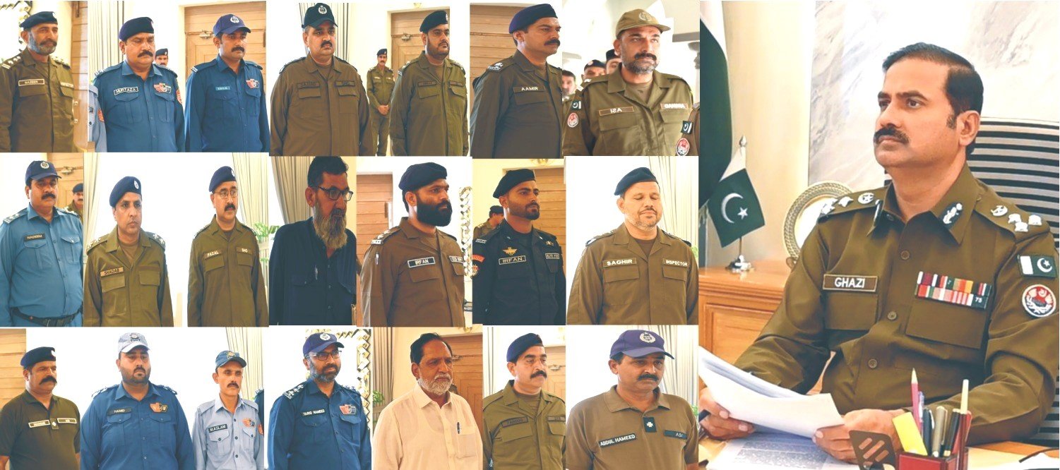 آر پی او غازی صلاح الدین کا محکمانہ احتساب،کرپشن،اختیارات کے ناجائزاستعمال پرپولیس افسران و اہلکاروں کو سزائیں